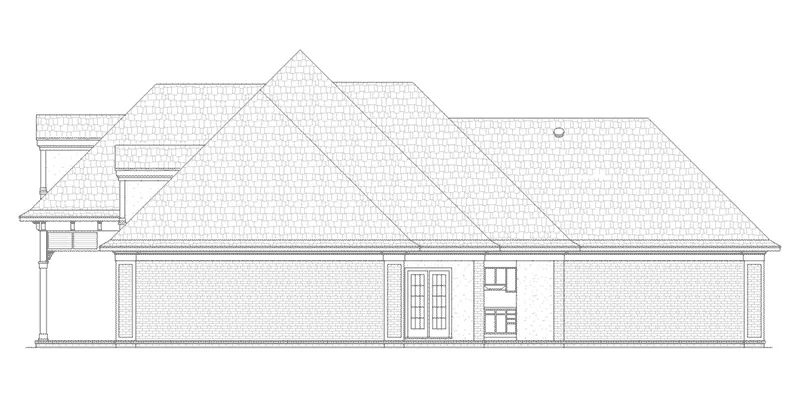 Cabin & Cottage House Plan Right Elevation - Fruit Valley Southern Home 020D-0353 - Search House Plans and More