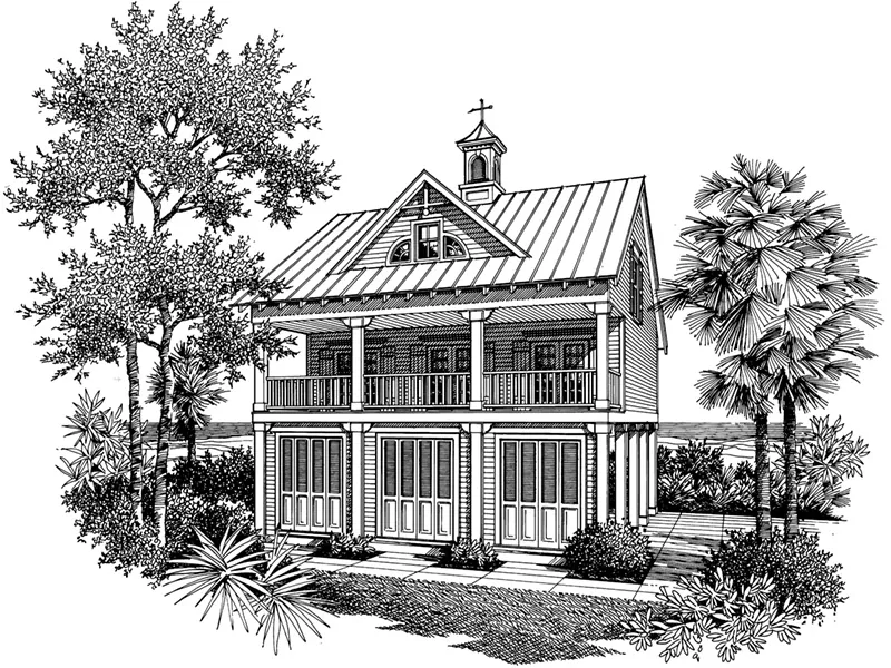 Front Image of House - Regatta Landing Beach Home 020D-0355 - Shop House Plans and More