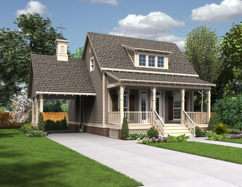 Traditional House Plan Front of Home - Jefferson Bay Traditional Home 020D-0359 - Search House Plans and More