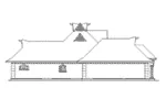 Left Elevation - Noralie Country Home 020D-0360 - Shop House Plans and More