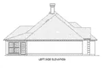 Ranch House Plan Left Elevation - Beacon Hills European Home 020D-0361 - Search House Plans and More