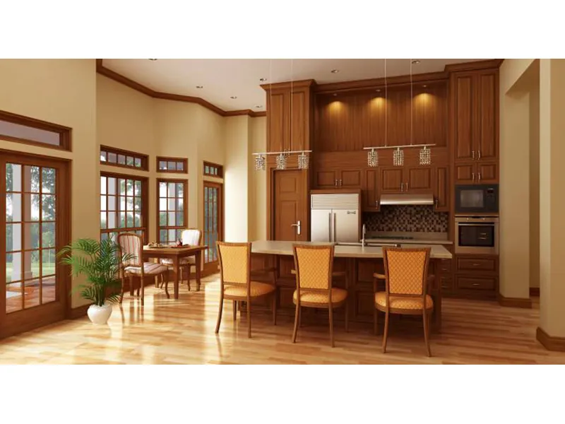 Southern House Plan Kitchen Photo 01 - Sophie Spring Acadian Home 020D-0363 - Shop House Plans and More