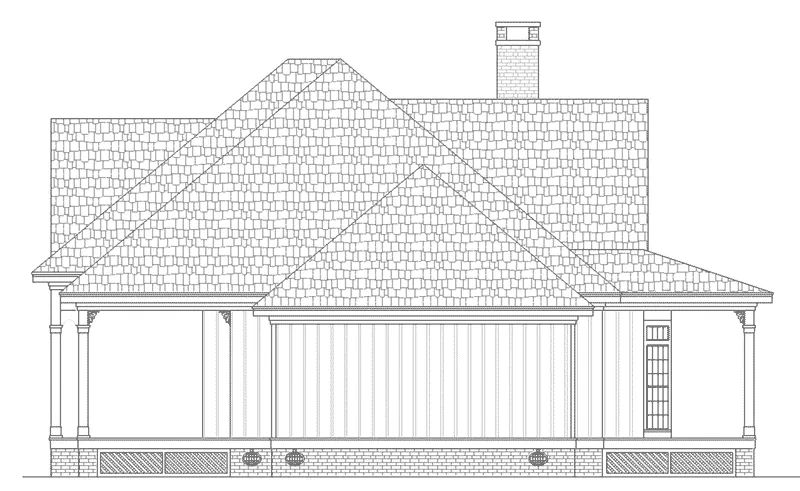 Southern House Plan Right Elevation - Sophie Spring Acadian Home 020D-0363 - Shop House Plans and More