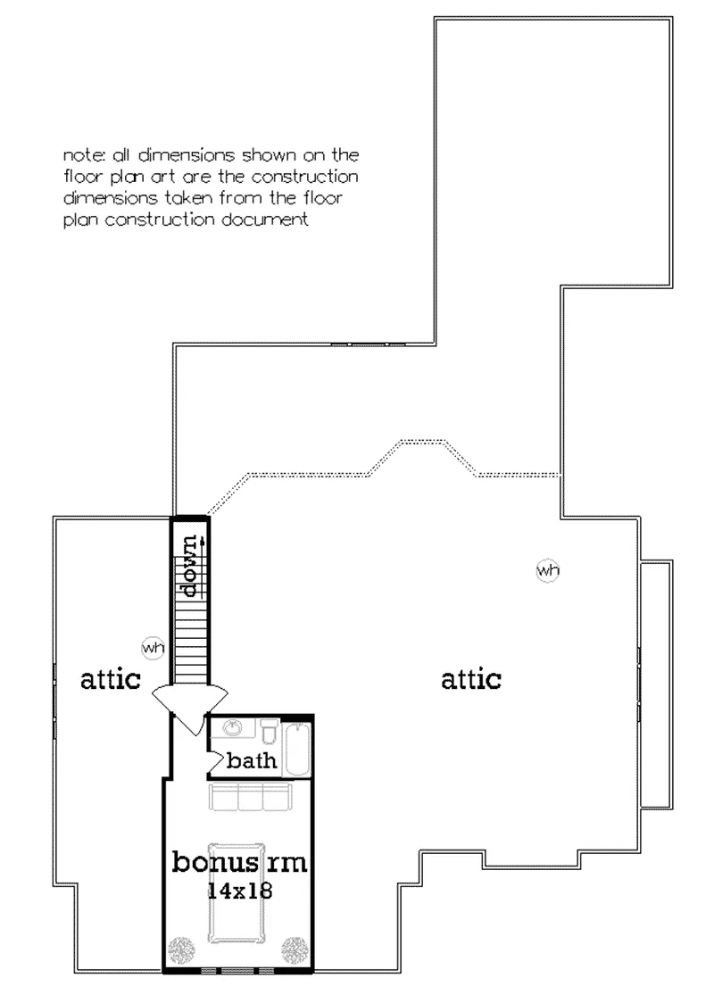 Beach & Coastal House Plan Second Floor - Grace Hill Craftsman Home 020D-0365 - Search House Plans and More