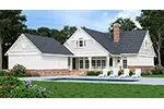 Beach & Coastal House Plan Rear Photo 01 - Grace Hill Craftsman Home 020D-0365 - Search House Plans and More