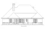 Traditional House Plan Rear Elevation - Prince George Traditional Home 020D-0367 - Shop House Plans and More