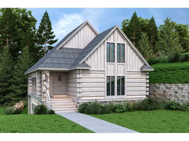 Cabin & Cottage House Plan Front Photo 03 - 020D-0403 - Shop House Plans and More