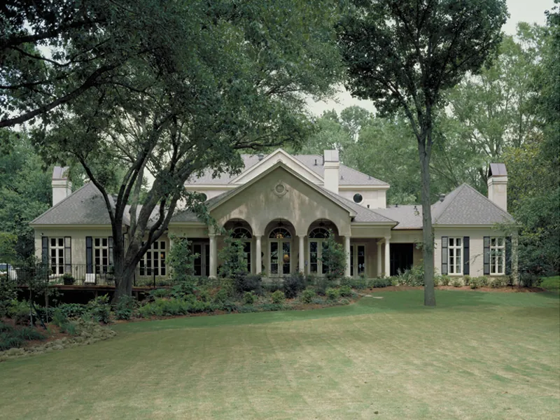 Arts & Crafts House Plan Rear Photo 01 - Wembleton Traditional Home 020S-0004 - Shop House Plans and More