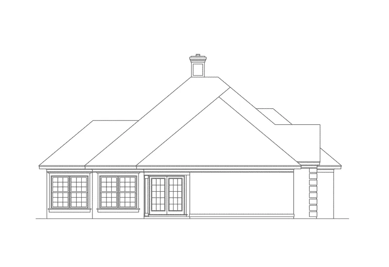 Florida House Plan Left Elevation - Mortland Contemporary Home 021D-0002 - Shop House Plans and More