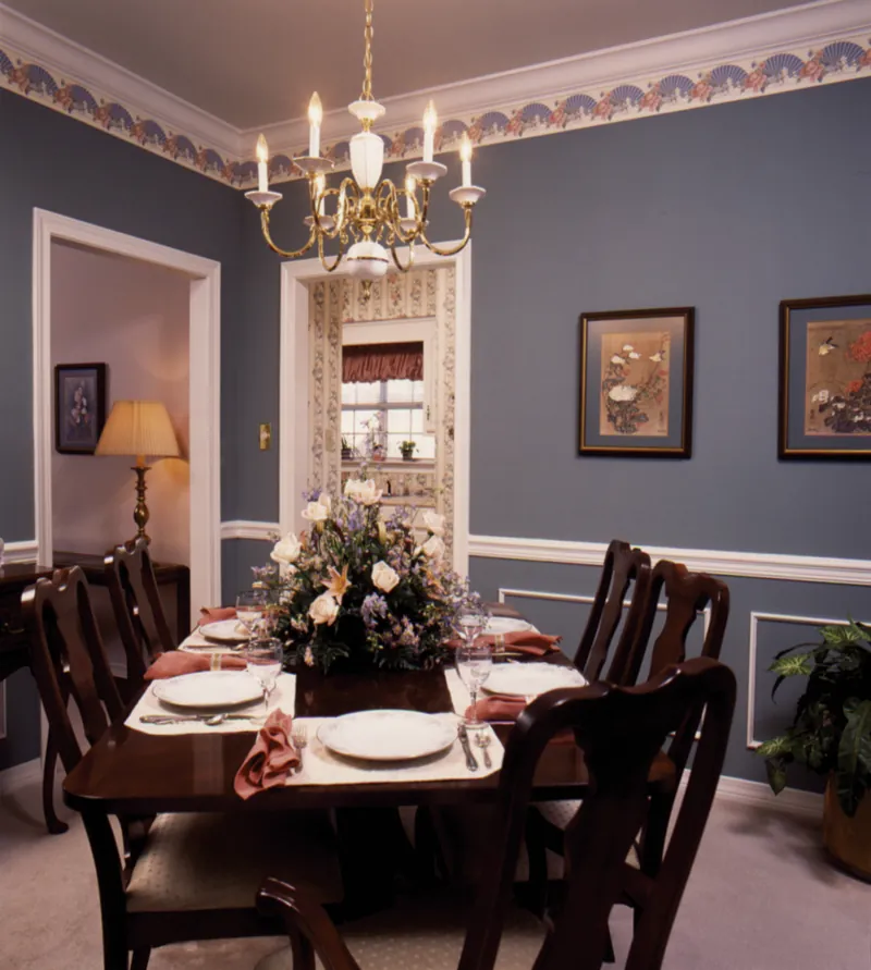 Country House Plan Dining Room Photo 01 - Fort Mill Country Salt Box Home 024D-0042 - Search House Plans and More