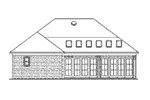 Country French House Plan Rear Elevation - 024D-0817 - Shop House Plans and More