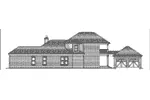 Lowcountry House Plan Left Elevation - Chamberland Southern Home 024D-0821 - Search House Plans and More