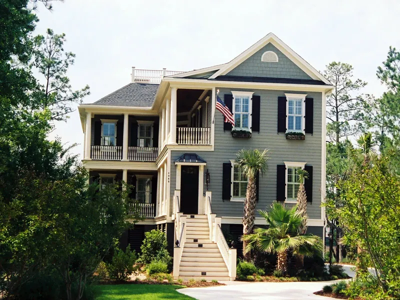 Colonial House Plan Front Photo 02 - Brooklyn Bungalow Coastal Home 024S-0008 - Search House Plans and More