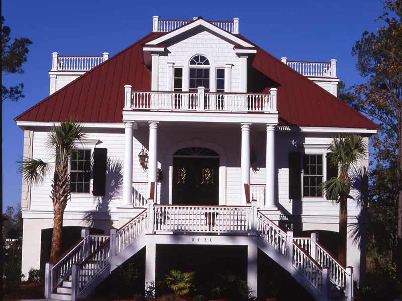 Southern House Plan Front Photo 06 - Gulfview Lowcountry Home 024S-0010 - Search House Plans and More