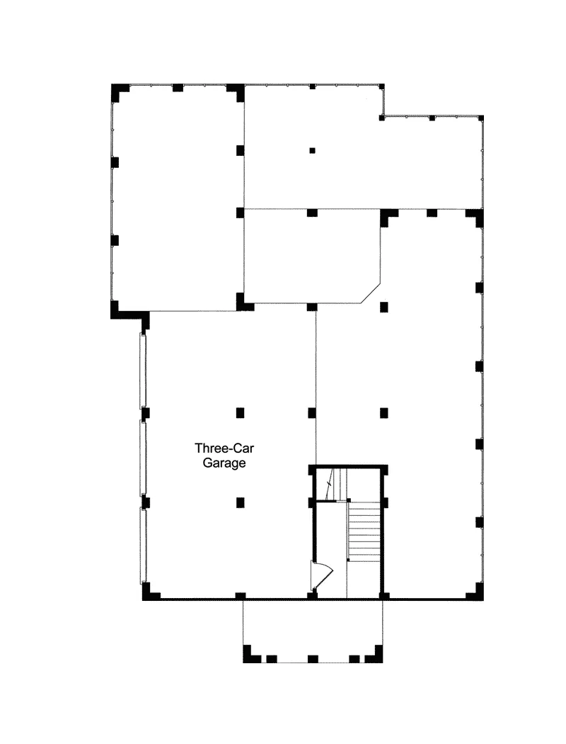 Southern House Plan Lower Level Floor - Gulfview Lowcountry Home 024S-0010 - Search House Plans and More