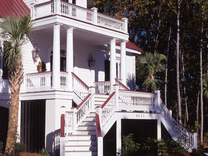 Southern House Plan Stairs Photo 01 - Gulfview Lowcountry Home 024S-0010 - Search House Plans and More
