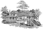 Southern House Plan Front Image of House - East Pier Southern Luxury Home 024S-0016 - Search House Plans and More