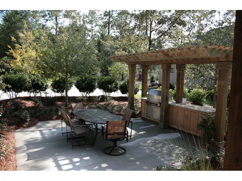 Lowcountry House Plan Outdoor Living Photo 01 - Cottonlane Lowcountry Home 024S-0028 - Search House Plans and More