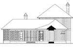 Lowcountry House Plan Rear Elevation - Cottonlane Lowcountry Home 024S-0028 - Search House Plans and More
