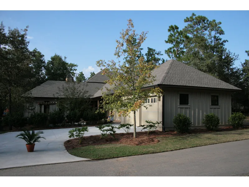 Lowcountry House Plan Side View Photo 01 - Cottonlane Lowcountry Home 024S-0028 - Search House Plans and More