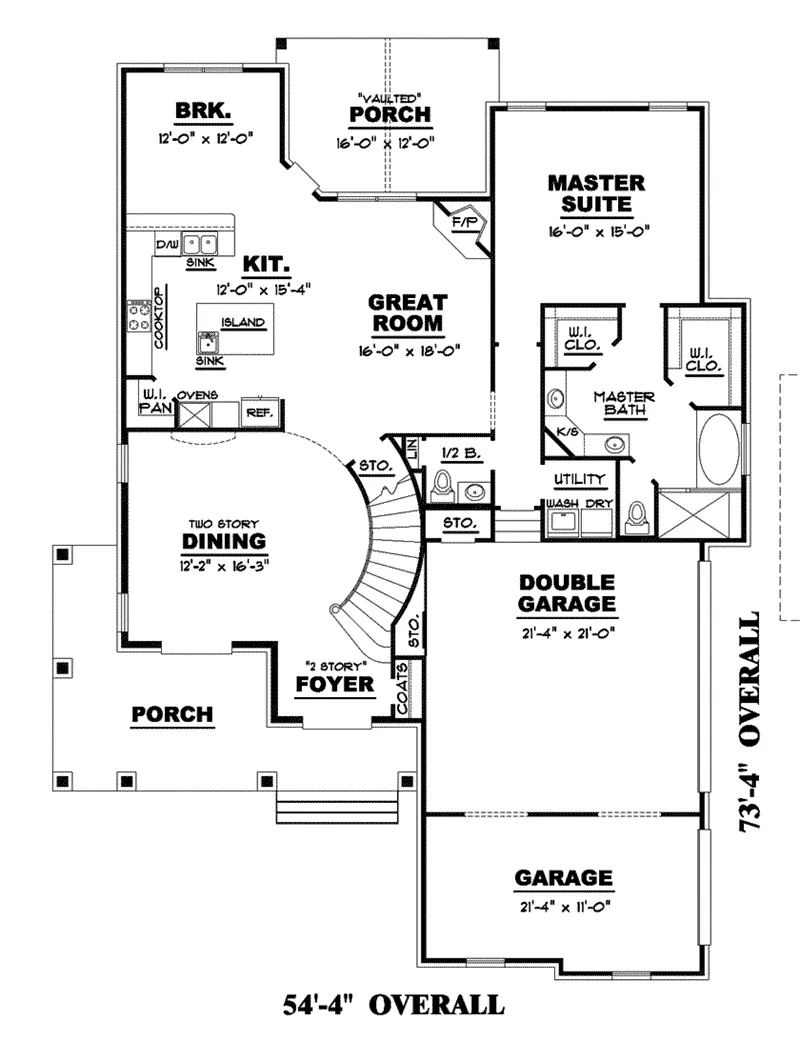 Rustic House Plan First Floor - Barker Woods Craftsman Home 025D-0111 - Search House Plans and More