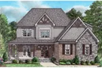 Rustic House Plan Front of Home - Barker Woods Craftsman Home 025D-0111 - Search House Plans and More