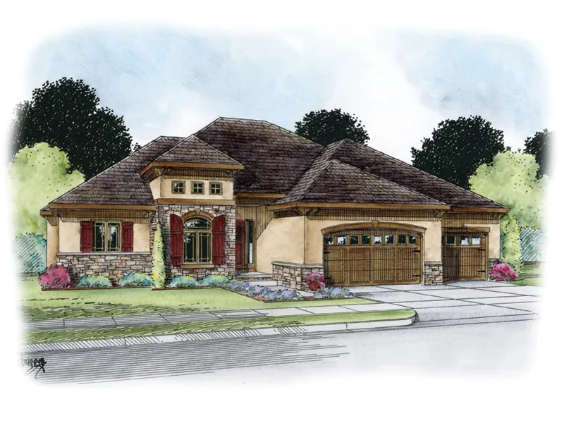 Southern House Plan Front Image - Jessica Creek Prairie Home 026D-1894 - Search House Plans and More