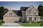 Rustic House Plan Front of Home - Koberg Craftsman Home 026D-1901 - Search House Plans and More