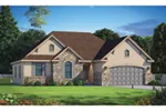 Rustic House Plan Front of Home - Crows Creek Ranch Home 026D-1910 - Search House Plans and More