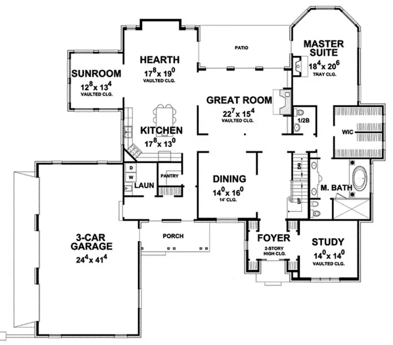 European Home Plan First Floor 026D-1911