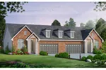 Country French House Plan Front of Home - 026D-1963 - Shop House Plans and More