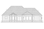 Ranch House Plan Rear Elevation - 026D-1999 - Shop House Plans and More