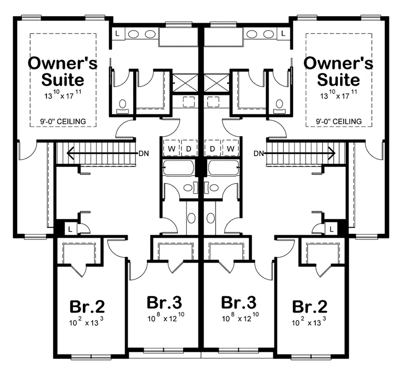 Traditional Home Plan Second Floor 026D-2025