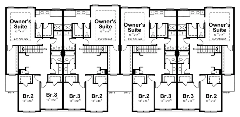 Traditional Home Plan Second Floor 026D-2026