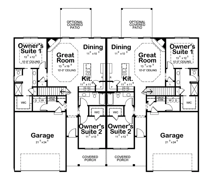 Florida House Plan First Floor - 026D-2112 - Shop House Plans and More
