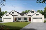 Florida House Plan Front of Home - 026D-2112 - Shop House Plans and More