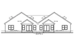 Florida House Plan Rear Elevation - 026D-2112 - Shop House Plans and More