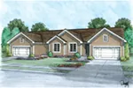 Multi-Family House Plan Front of House 026D-2115