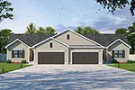 Multi-Family House Plan Front of House 026D-2176