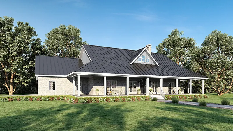 Acadian House Plan Front of Home - 028D-0114 - Shop House Plans and More