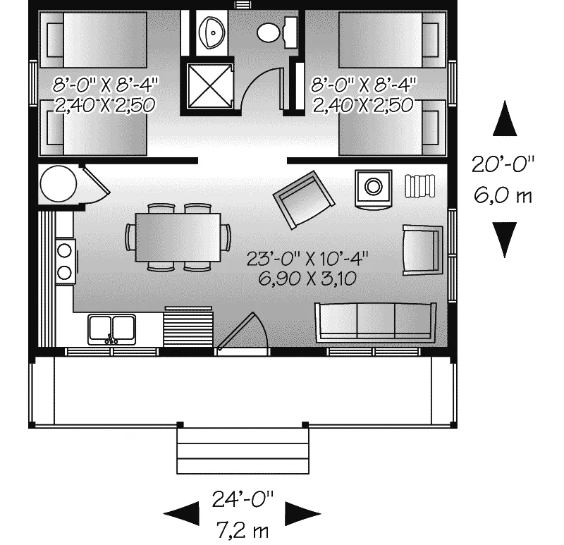European House Plan First Floor - Watervista Vacation Home 032D-0709 - Shop House Plans and More