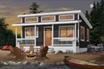 European House Plan Front Photo 06 - Watervista Vacation Home 032D-0709 - Shop House Plans and More