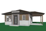 Modern House Plan Front Image - Gavyn Modern Cabin 032D-0814 - Search House Plans and More
