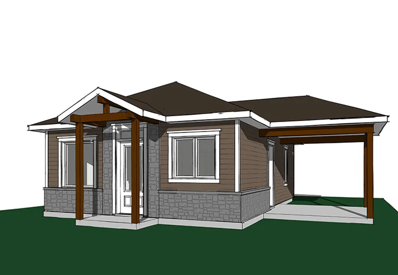 Craftsman House Plan Front Image - Fenton Craftsman Home 032D-0815 - Search House Plans and More