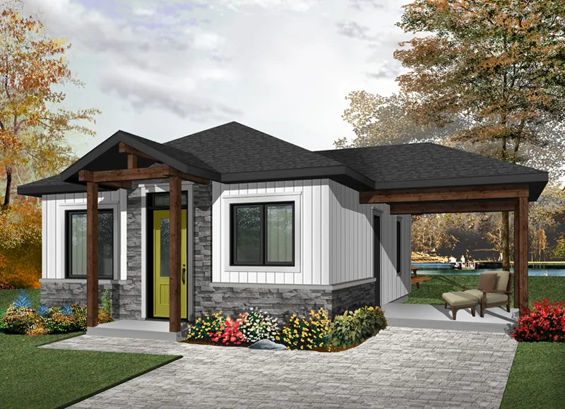 Craftsman House Plan Front of Home - Fenton Craftsman Home 032D-0815 - Search House Plans and More