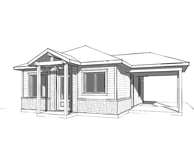 Craftsman House Plan Front Image of House - Fenton Craftsman Home 032D-0815 - Search House Plans and More