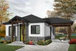 Craftsman House Plan Front of Home - Fenton Craftsman Home 032D-0815 - Search House Plans and More