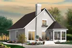Cabin & Cottage House Plan Front of House 032D-0818