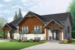 Craftsman House Plan Front of House 032D-0819