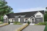 Arts & Crafts House Plan Front of House 032D-0821